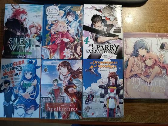 Mangas énumérés dans le pouet